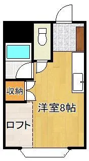 アビタシオン若園【2階】の間取り