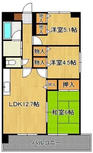 ラ・クーレⅢ【3階】の間取り