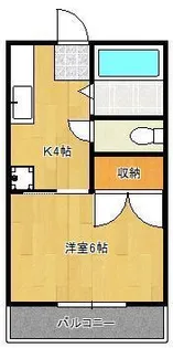ロマネスクもりつね【1階】の間取り