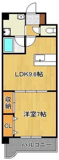 サンライズK【2階】の間取り