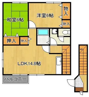 ロジュマン・エル【2階】の間取り