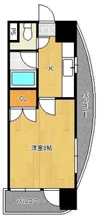 ニューサンリバー6番館【10階】の間取り