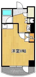 ニューサンリバー6番館【10階】の間取り