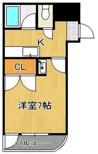 ニューサンリバー6番館【4階】の間取り