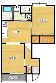 エスポワール新町【1階】の間取り