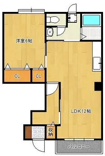 エスポワール新町【1階】の間取り
