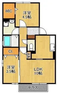 メゾングランモア【1階】の間取り