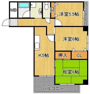 ケイジュカンⅠ【3階】の間取り