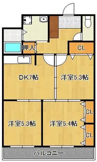 第三矢野ビルA【4階】の間取り