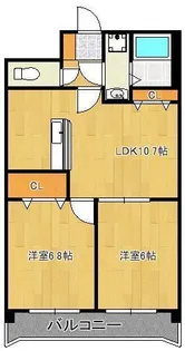 ウィークスM・ONE【3階】の間取り