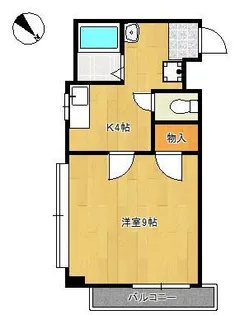 ルネサンス北方【4階】の間取り