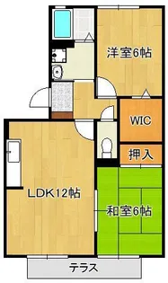 リバーフィールドⅡ【2階】の間取り