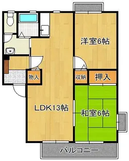 アヴェニール アージュ D棟【2階】の間取り