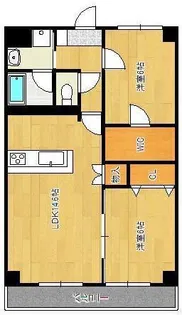 Merveille Ishida【6階】の間取り