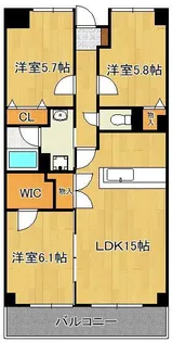 Merveille Ishida【4階】の間取り
