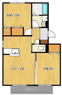リセーラ【1階】の間取り