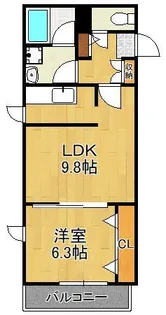 フリーリー守恒Jr【2階】の間取り