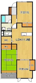 ココガモ&壺壺蒲生【8階】の間取り