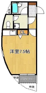 コンドミニアム北九大前【2階】の間取り