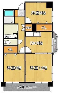 ウェルス守恒【6階】の間取り