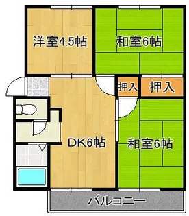 サンシティ栄 B棟【2階】の間取り