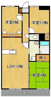 セントラルアベニュー【2階】の間取り