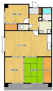 セントラルアベニュー【5階】の間取り