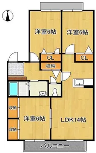 プレンティ嵐山 C棟【1階】の間取り