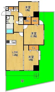 ファミール守恒【1階】の間取り