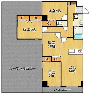 ファミール守恒【6階】の間取り