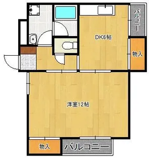 ビブレ北方【4階】の間取り
