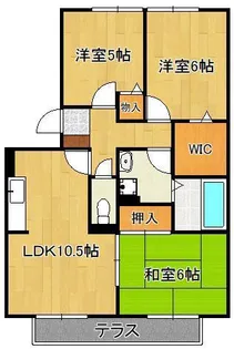 コンフォールⅡ番館【2階】の間取り