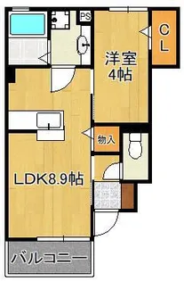 ザ スタンド ロック【1階】の間取り