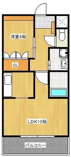 フルーリール・アン【1階】の間取り