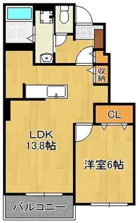 ジュエ アン ボワⅠ【1階】の間取り