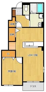 ぺシェ ロッソⅠ【1階】の間取り