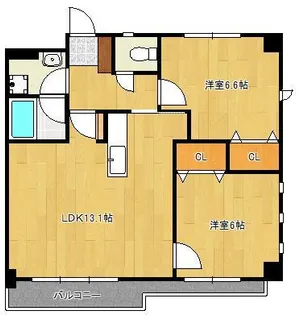 ニューガイアソラーレ下石田【1階】の間取り