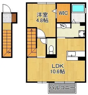 エスポワール モモ【2階】の間取り