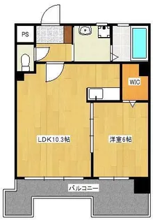 サンシャインロイヤル北九州【6階】の間取り