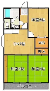 ヒルズ守恒【4階】の間取り