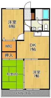 ヒルズ守恒【1階】の間取り