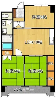 第三泰平ビル【6階】の間取り