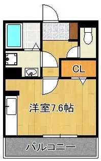 トレス城野館【3階】の間取り