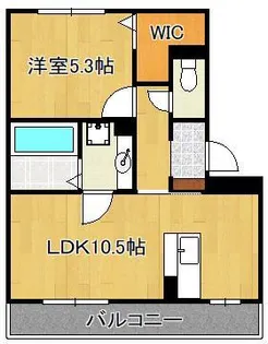 エスポワール祇園 B棟【2階】の間取り