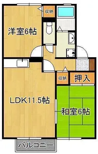 クレール長尾【2階】の間取り