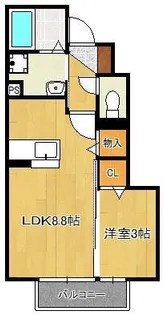 フォルトナカーサ【1階】の間取り