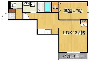 ポルト・ボヌール【2階】の間取り