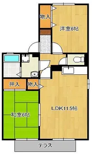 フローラ湯川 B棟【2階】の間取り