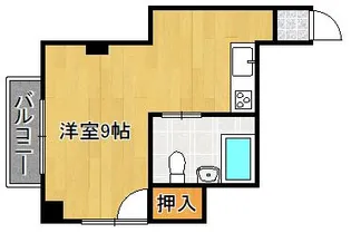 コーポラス旭【4階】の間取り