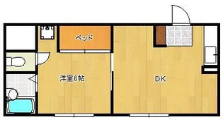 コーポあけみ【4階】の間取り